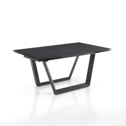 Viadurini Living Ausziehbare Esstische-Ausziehbarer Tisch auf 240 cm aus grauem Stahl – Bonito