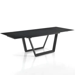 Viadurini Living Ausziehbare Esstische-Ausziehbarer Tisch auf 240 cm aus grauem Stahl – Bonito