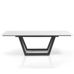 Viadurini Living Ausziehbare Esstische-Ausziehbarer Tisch auf 240 cm aus grauem Stahl – Bonito