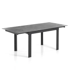 Viadurini Living Ausziehbare Esstische-Ausziehbarer Tisch auf 180 cm in weißem Marmor-Finish – Brotola