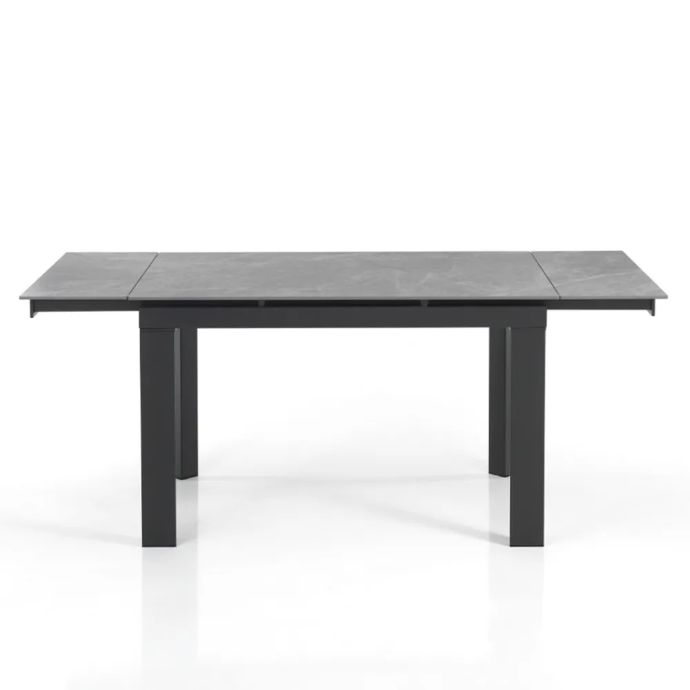 Viadurini Living Ausziehbare Esstische-Ausziehbarer Tisch auf 180 cm in weißem Marmor-Finish – Brotola