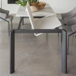 Viadurini Living Ausziehbare Esstische-Ausziehbarer Tisch auf 298 cm aus Keramik und Metall Made in Italy – Tulip