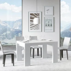 Viadurini Living Ausziehbare Esstische-Ausziehbarer Tisch auf 246 cm aus Mikropartikeln aus Holz, hergestellt in Italien – Baum