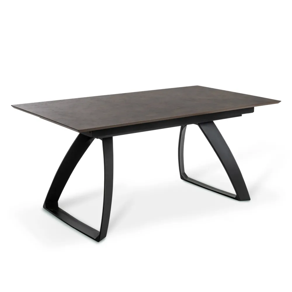 Viadurini Living Ausziehbare Esstische-Ausziehbarer Tisch auf 270 cm mit HPL-Platte und Aluminiumgestell – Villongo