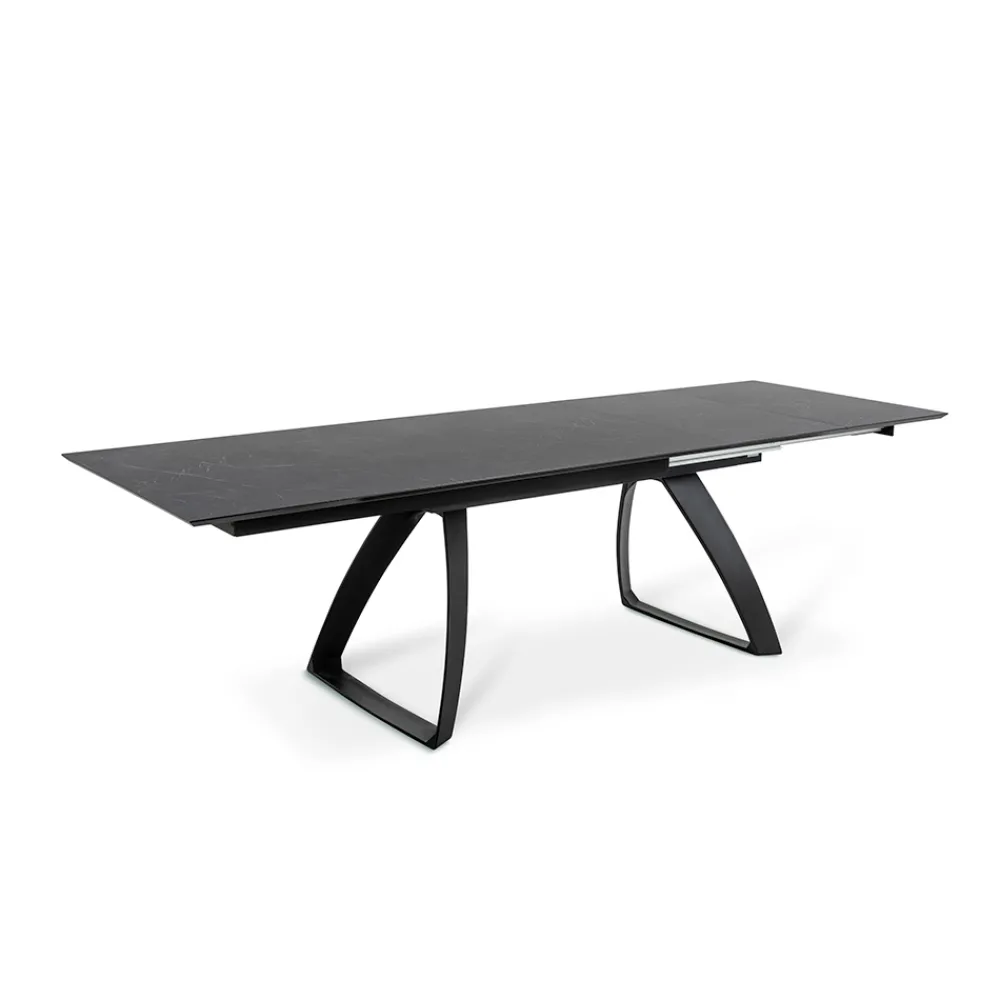 Viadurini Living Ausziehbare Esstische-Ausziehbarer Tisch auf 270 cm mit HPL-Platte und Aluminiumgestell – Villongo