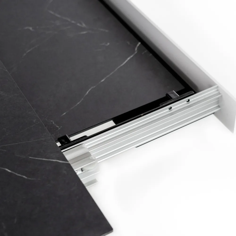 Viadurini Living Ausziehbare Esstische-Ausziehbarer Tisch auf 270 cm mit HPL-Platte und Aluminiumgestell – Villongo