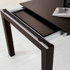 Viadurini Living Esstische Nach Mass|Ausziehbare Esstische-Ausziehbarer Tisch aus Eschenholz mit grau lackierten Seitenbändern - Ketla