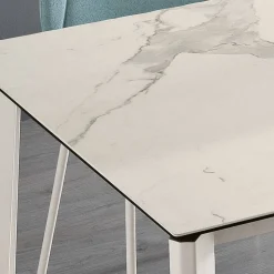 Viadurini Living Ausziehbare Esstische-Ausziehbarer Tisch aus Glaskeramik und Metallgestell in verschiedenen Ausführungen - Ariel