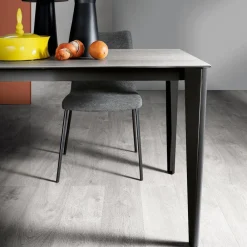 Viadurini Living Ausziehbare Esstische-Ausziehbarer Tisch aus Glaskeramik und Metallgestell in verschiedenen Ausführungen - Ariel