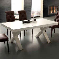 Viadurini Living Ausziehbare Esstische-Ausziehbarer Tisch aus MDF und melaminbeschichteten Spanplatten Denver