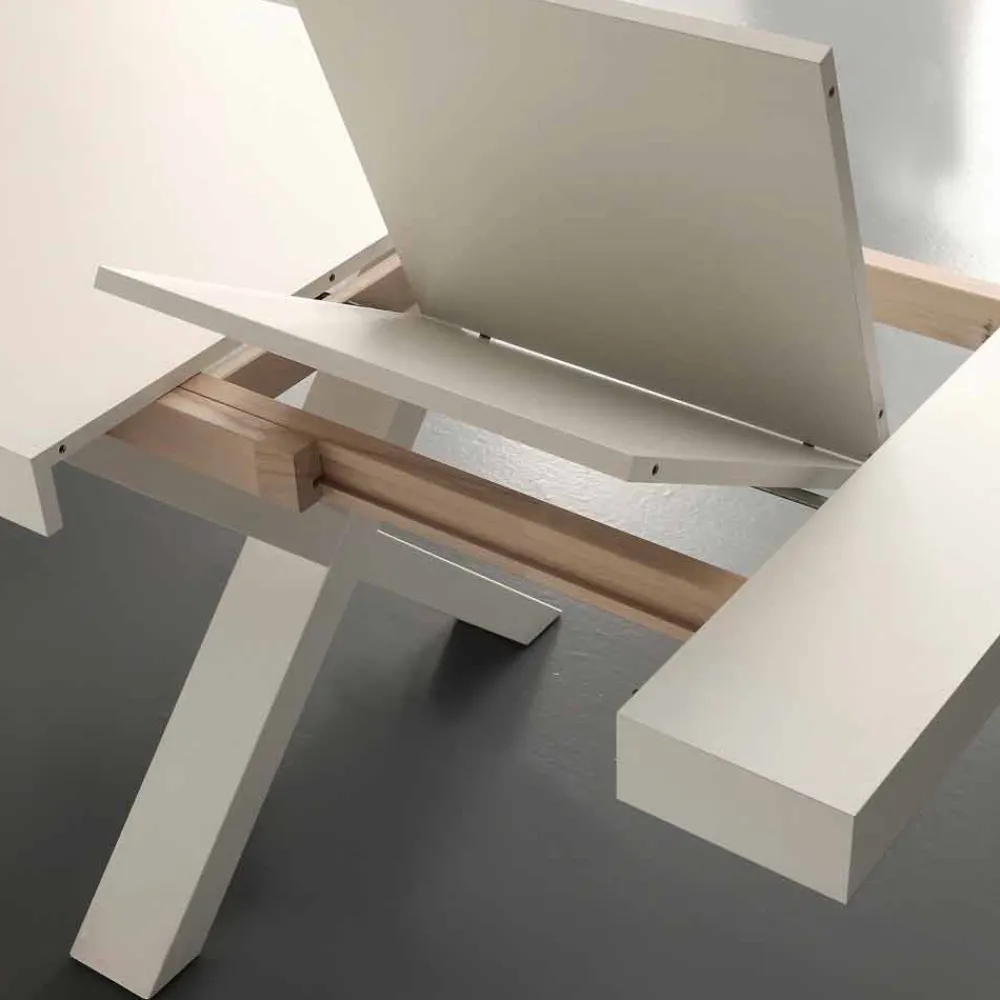 Viadurini Living Ausziehbare Esstische-Ausziehbarer Tisch aus MDF und melaminbeschichteten Spanplatten Denver