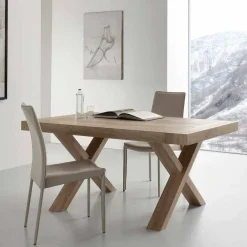 Viadurini Living Ausziehbare Esstische-Ausziehbarer Tisch aus MDF und melaminbeschichteten Spanplatten Denver