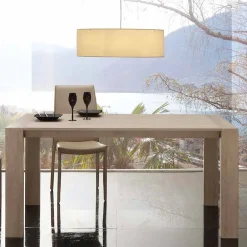 Viadurini Living Ausziehbare Esstische-Ausziehbarer Tisch aus MDF und melaminbeschichteten Spanplatten Jesi