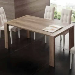 Viadurini Living Ausziehbare Esstische-Ausziehbarer Tisch aus MDF und melaminbeschichteten Spanplatten Jesi