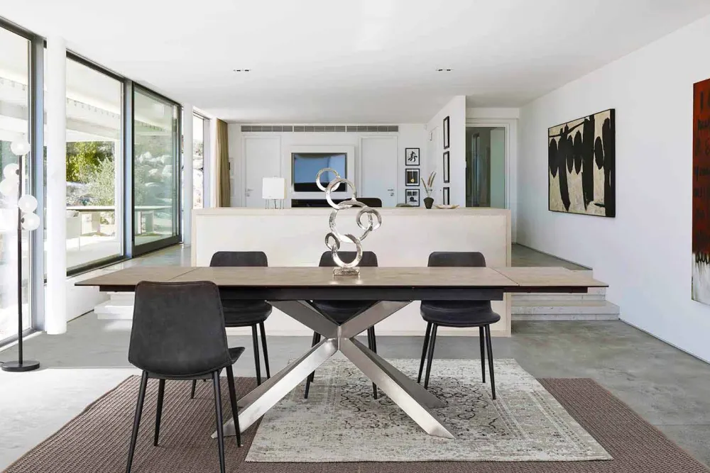 Viadurini Living Ausziehbare Esstische-Ausziehbarer Tisch Bis 240 cm mit Homemotion Keramikplatte - Avici