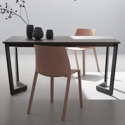 Viadurini Living Ausziehbare Esstische-Ausziehbarer Tisch bis 238 cm Moka Metall und HPL Made in Italy - Pablito