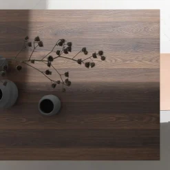 Viadurini Living Ausziehbare Esstische-Ausziehbarer Tisch bis 238 cm Moka Metall und HPL Made in Italy - Pablito