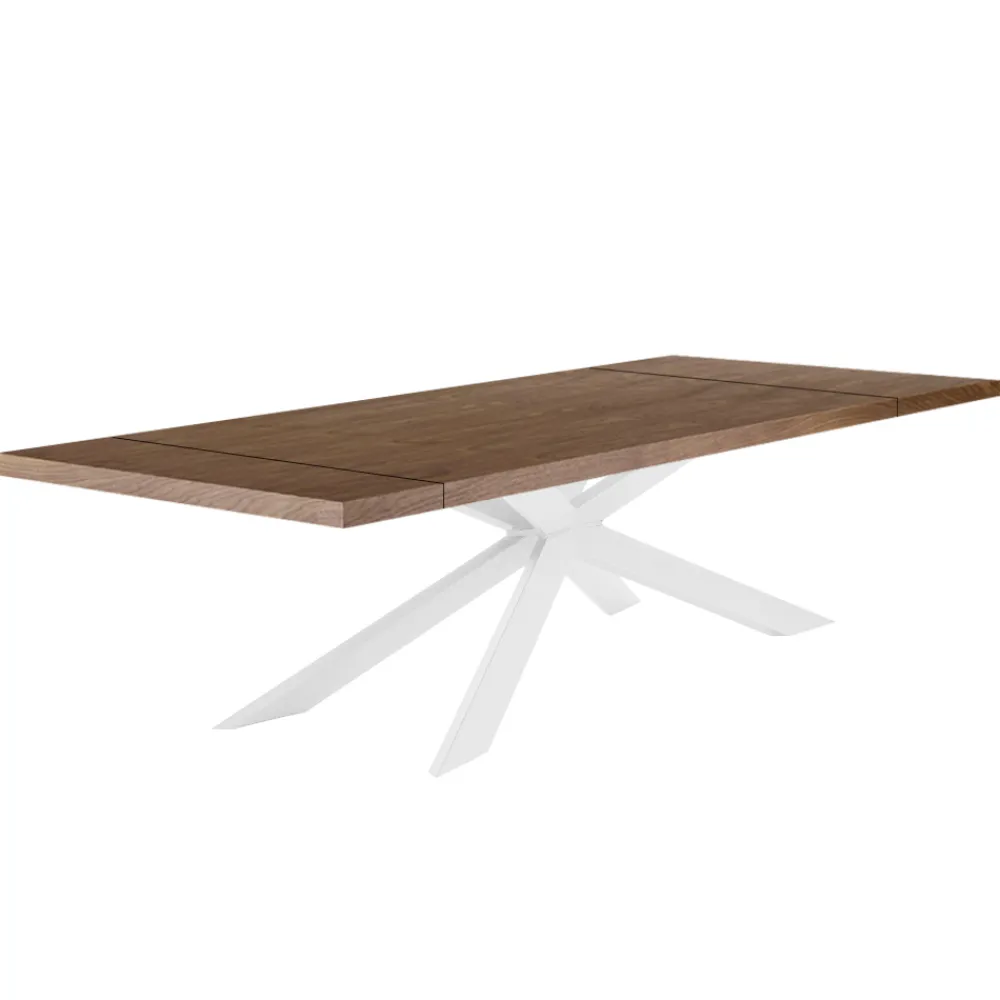 Viadurini Living Ausziehbare Esstische-Ausziehbarer Tisch bis 300 cm mit furnierter Platte, hergestellt in Italien – Grotta