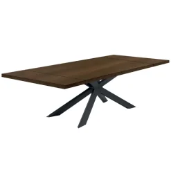 Viadurini Living Ausziehbare Esstische-Ausziehbarer Tisch bis 300 cm mit furnierter Platte, hergestellt in Italien – Grotta