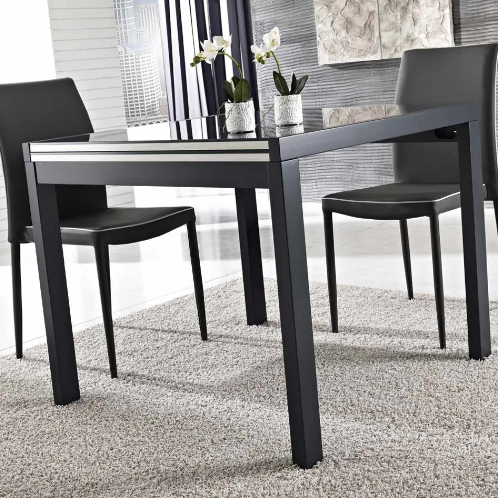 Viadurini Living Ausziehbare Esstische-Ausziehbarer Tisch bis 240 cm in lackiertem Holzdesign Made in Italy - Jacobs