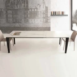 Viadurini Living Ausziehbare Esstische-Ausziehbarer Tisch bis 290 cm aus Glaskeramik Made in Italy - Polonio