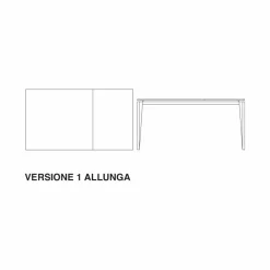 Viadurini Living Ausziehbare Esstische-Ausziehbarer Tisch bis 290 cm aus Glaskeramik Made in Italy - Polonio