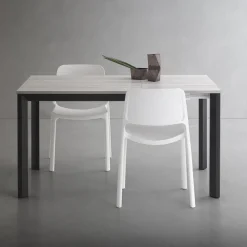 Viadurini Living Ausziehbare Esstische-Ausziehbarer Tisch bis 232 cm quadratisch aus HPL Made in Italy - Filiberto