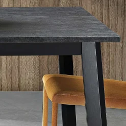 Viadurini Living Ausziehbare Esstische-Ausziehbarer Tisch bis 220 cm mit Gestell aus Graphit-Buche Made in Italy - Toles