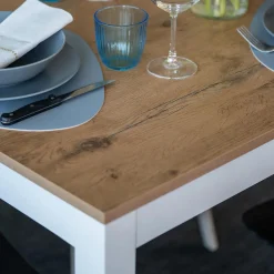 Viadurini Living Ausziehbare Esstische-Ausziehbarer Tisch bis 210 cm aus Melamin und Massivholz Made in Italy - Gustavo