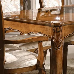 Viadurini Classic Ausziehbare Esstische-Ausziehbarer Tisch bis 280 cm aus Bassano Nussbaumholz Made in Italy - Caligola