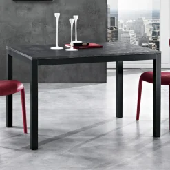 Viadurini Living Ausziehbare Esstische-Ausziehbarer Tisch bis 180 cm aus anthrazitfarbenem Metall Made in Italy - Beatrise