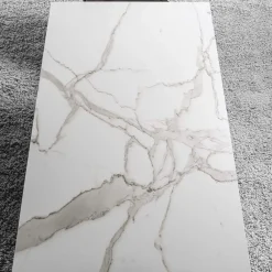 Viadurini Living Ausziehbare Esstische-Ausziehbarer Tisch bis 280 cm aus Stahl und mattem Keramikglas - Viterbo