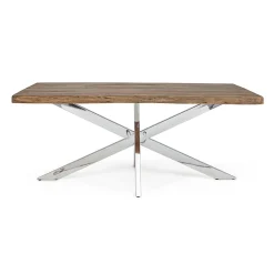 Viadurini Living Ausziehbare Esstische-Ausziehbarer Tisch bis 2,6 m aus handgefertigtem Holz Homemotion - Plutarco