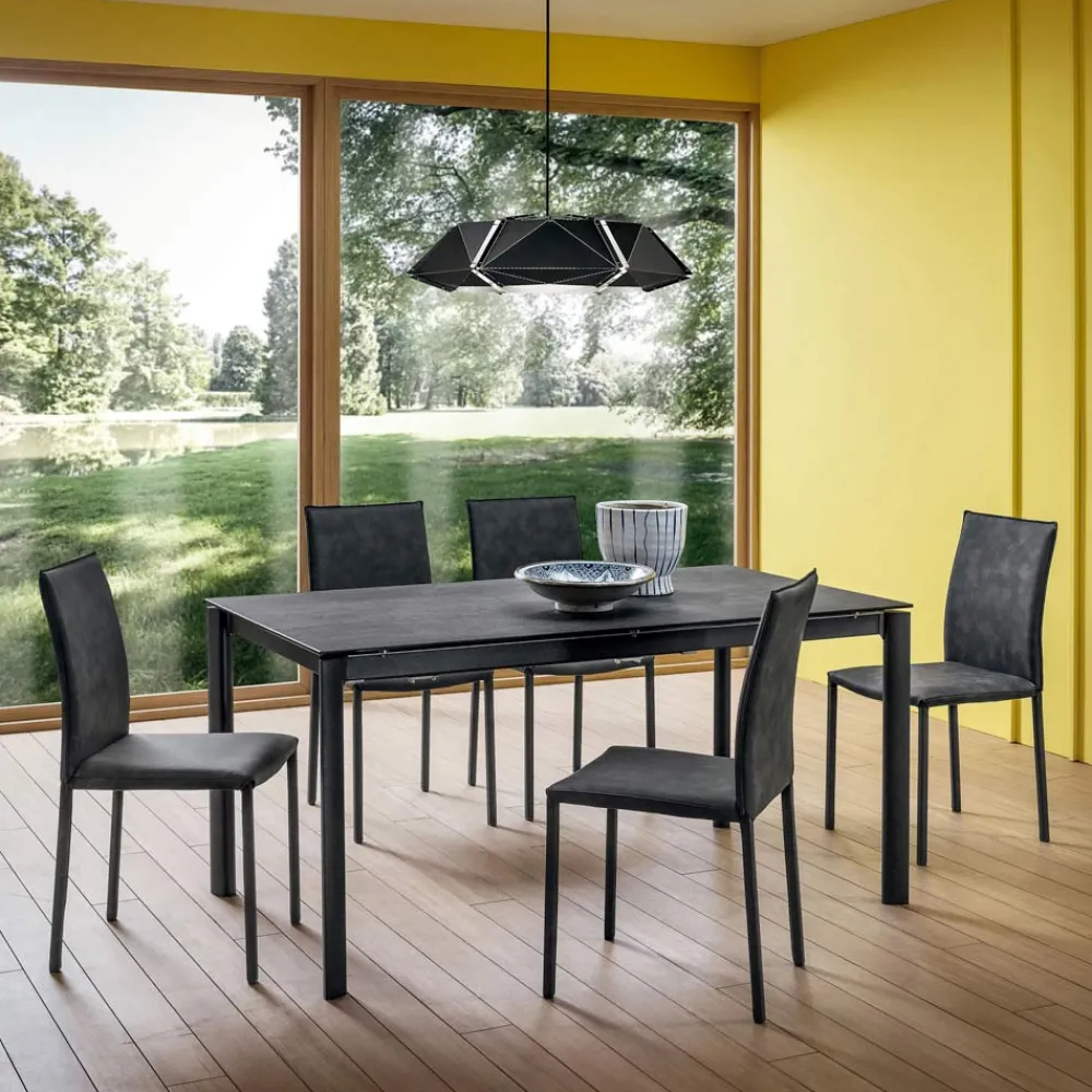 Viadurini Living Ausziehbare Esstische-Ausziehbarer Tisch Bis zu 240 cm mit Laminamplatte Made in Italy - Maltesisch