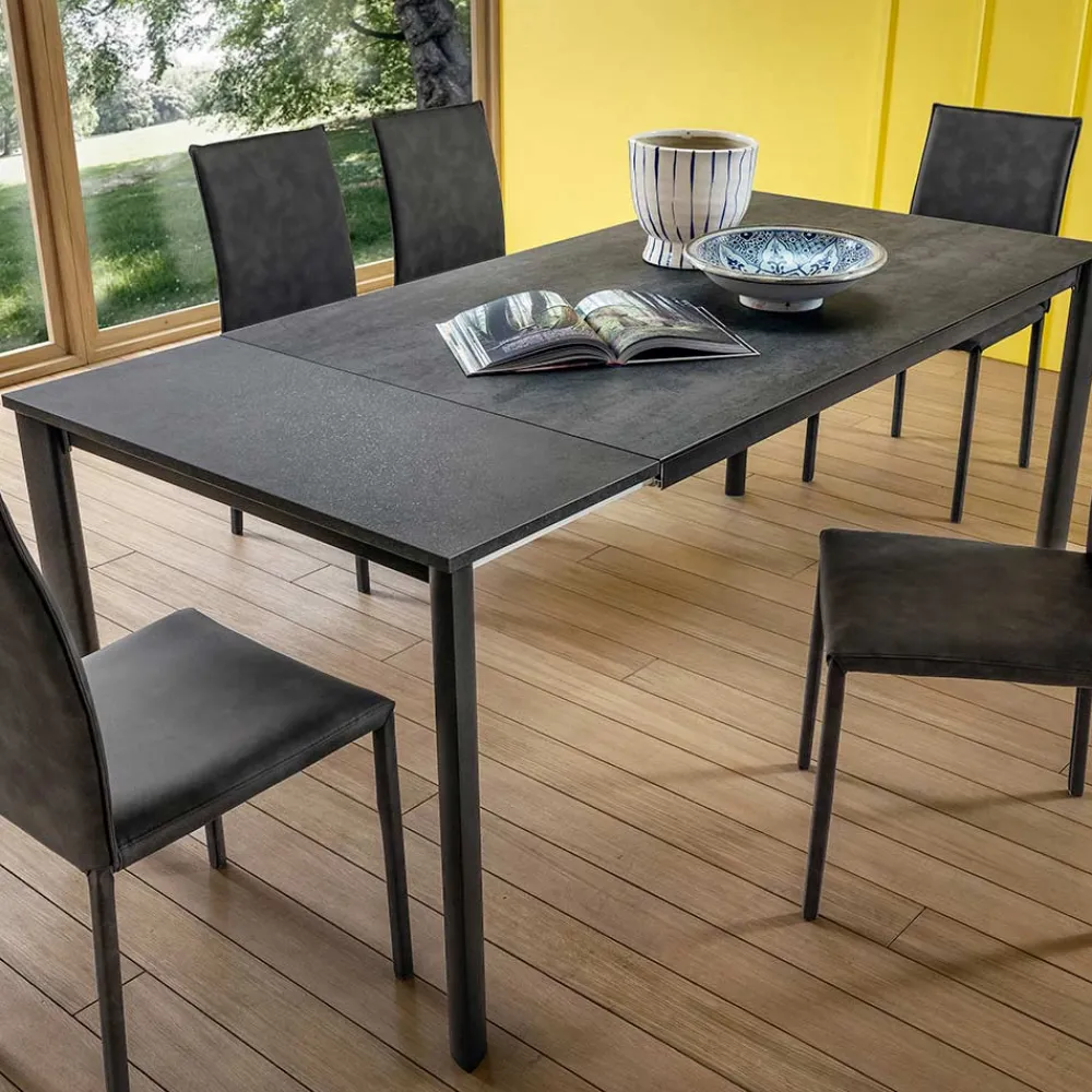 Viadurini Living Ausziehbare Esstische-Ausziehbarer Tisch Bis zu 240 cm mit Laminamplatte Made in Italy - Maltesisch