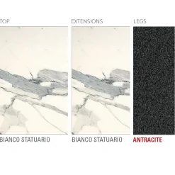 Viadurini Living Ausziehbare Esstische-Ausziehbarer Tisch Bis zu 240 cm mit Laminamplatte Made in Italy - Maltesisch