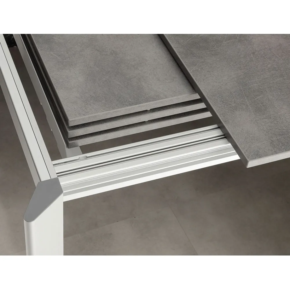 Viadurini Living Ausziehbare Esstische-Ausziehbarer Tisch bis zu 3 Meter aus Aluminium und Urbino-Melamin