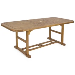 Viadurini in the Garden Gartentische Aus Teakholz-Ausziehbarer Tisch Bis zu 240 cm in Gartenholz, von Design - Roxen