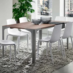 Viadurini Living Ausziehbare Esstische-Ausziehbarer Tisch Bis zu 222 cm in HPL Holzoptik Made in Italy - Vulcano