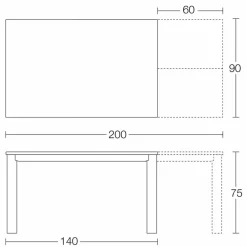Viadurini Living Ausziehbare Esstische-Ausziehbarer Tisch Bis zu 250 cm mit Glasplatte Made in Italy - Pitagora