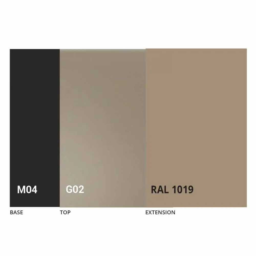 Viadurini Living Ausziehbare Esstische-Ausziehbarer Tisch Bis zu 250 cm mit Glasplatte Made in Italy - Pitagora