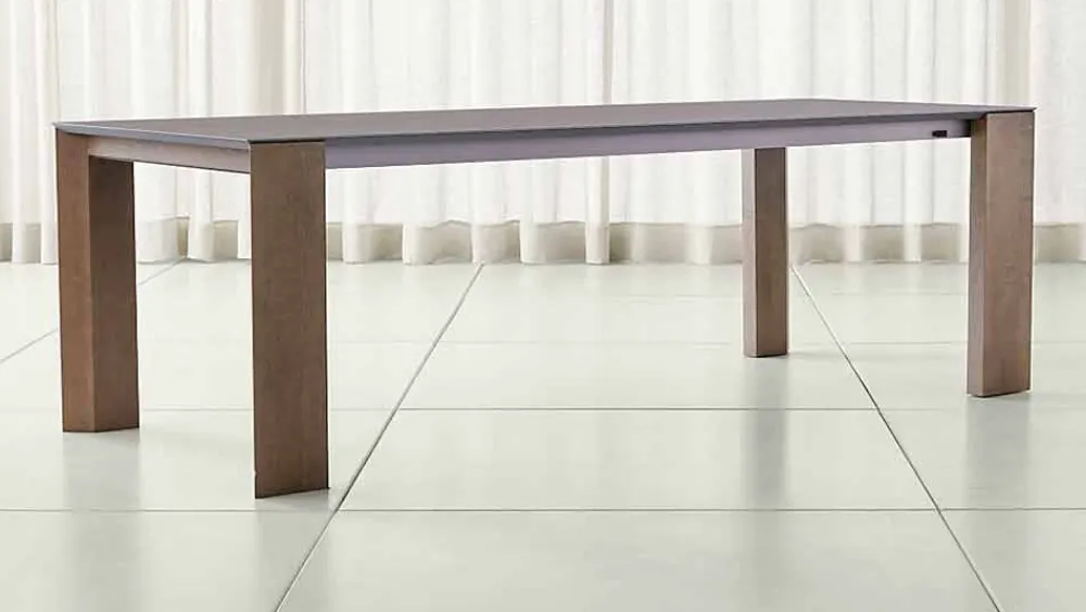 Viadurini Living Ausziehbare Esstische-Ausziehbarer Tisch Bis zu 300 cm in Keramik- und Holzbeinen - Ipanemo