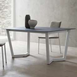 Viadurini Living Ausziehbare Esstische-Ausziehbarer Tisch bis zu 300 cm Platte aus laminiertem HPL Made in Italy - Bastiano