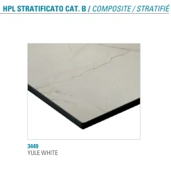 Viadurini Living Ausziehbare Esstische-Ausziehbarer Tisch bis zu 300 cm Platte aus laminiertem HPL Made in Italy - Bastiano