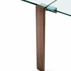 Viadurini Living Esstische Nach Mass|Ausziehbare Esstische-Ausziehbarer Tisch Bis zu 280 cm aus transparentem Glas Made in Italy - Sopot