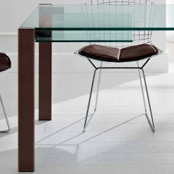 Viadurini Living Esstische Nach Mass|Ausziehbare Esstische-Ausziehbarer Tisch Bis zu 280 cm aus transparentem Glas Made in Italy - Sopot