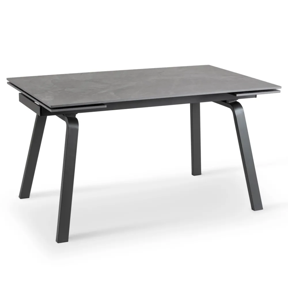 Viadurini Living Ausziehbare Esstische-Ausziehbarer Tisch bis zu 200 cm aus gesintertem Stein mit Marmoreffekt – Ananas