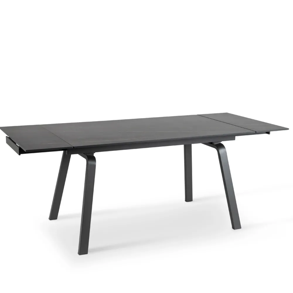 Viadurini Living Ausziehbare Esstische-Ausziehbarer Tisch bis zu 200 cm aus gesintertem Stein mit Marmoreffekt – Ananas