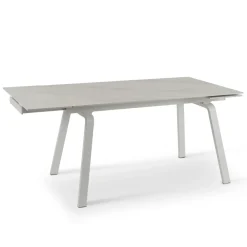 Viadurini Living Ausziehbare Esstische-Ausziehbarer Tisch bis zu 200 cm aus gesintertem Stein mit Marmoreffekt – Ananas