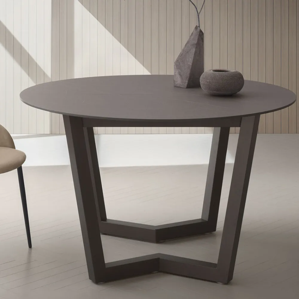 Viadurini Living Ausziehbare Esstische-Ausziehbarer Tisch bis zu 180 cm rund Hpl laminiert Made in Italy - Bastiano